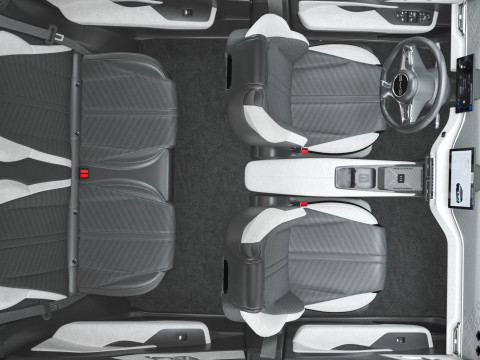 2025 BYD Dolphin Surf with Interior 3D 模型