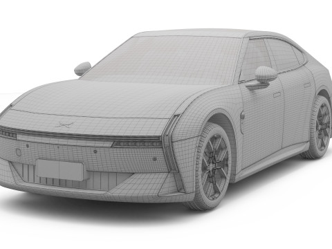 2025 Xpeng P7 3D Model