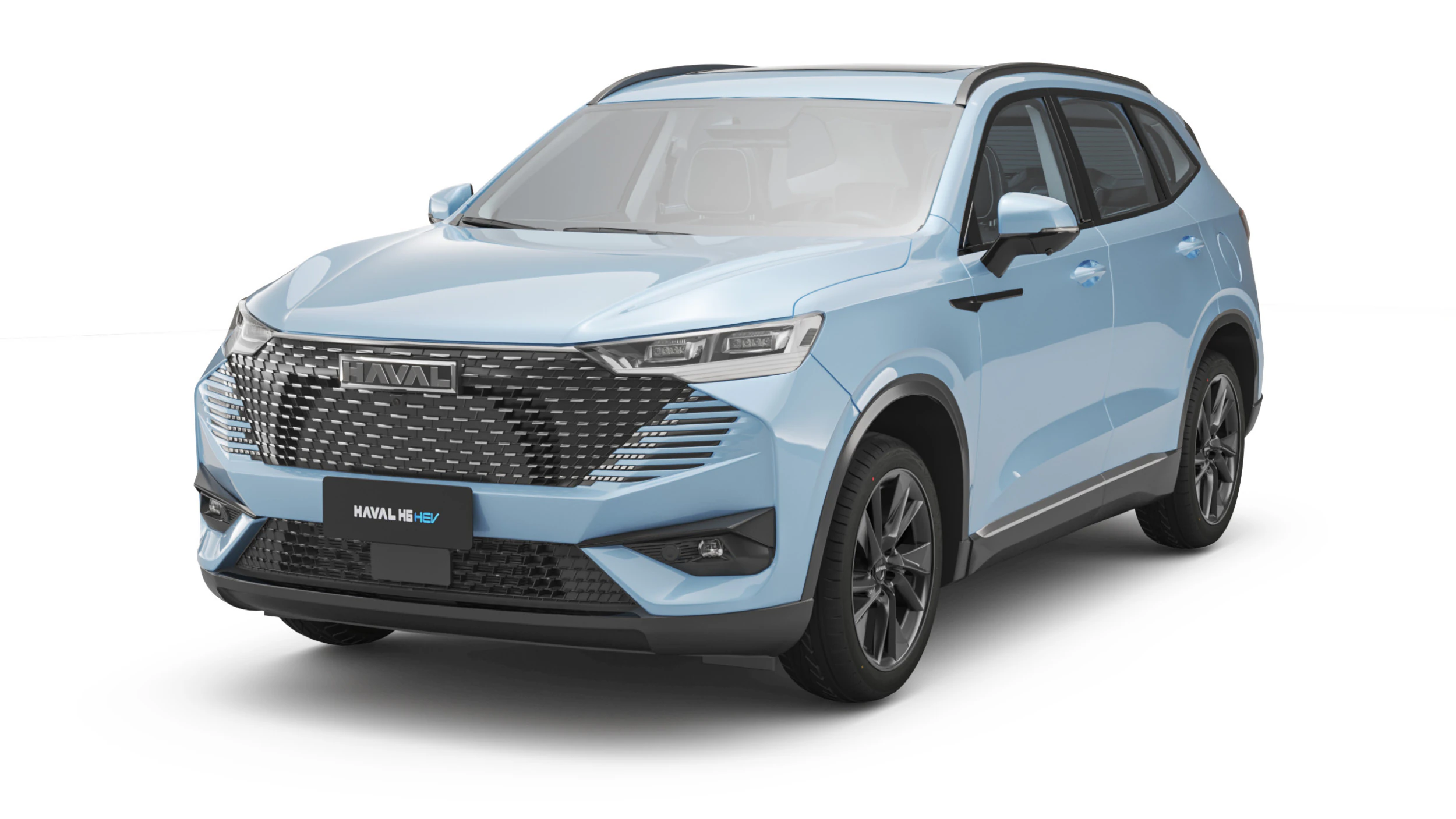 2024 GWM Haval H6 HEV with Interior 3D Model .c4d .max .obj .3ds .fbx .stl .blend 