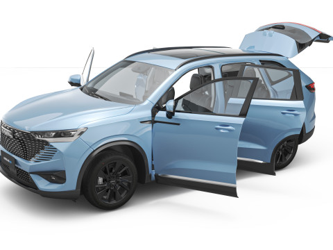 2024 GWM Haval H6 HEV with Interior Modelo 3D