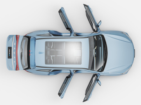 2024 GWM Haval H6 HEV with Interior Modelo 3D