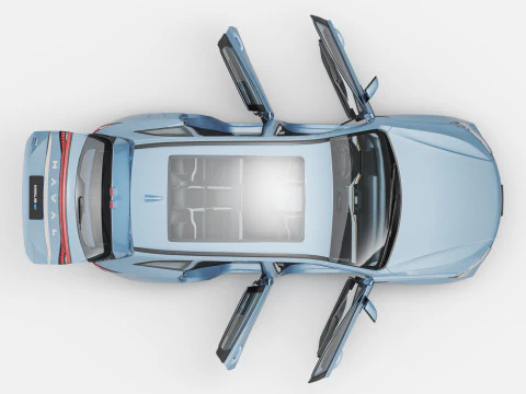 2024 GWM Haval H6 HEV with Interior 3D Model