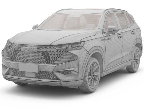 2024 GWM Haval H6 HEV with Interior Modelo 3D