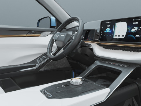 2024 GWM Haval H6 HEV with Interior Modelo 3D