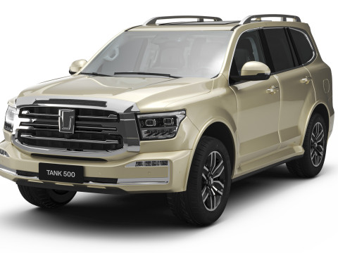 2025 GWM Tank 500 HEV With Interior 3D Model