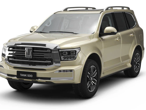 2025 GWM टैंक 500 HEV इंटीरियर के साथ 3D मॉडल