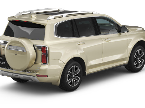 2025 GWM Tank 500 HEV With Interior 3D Model