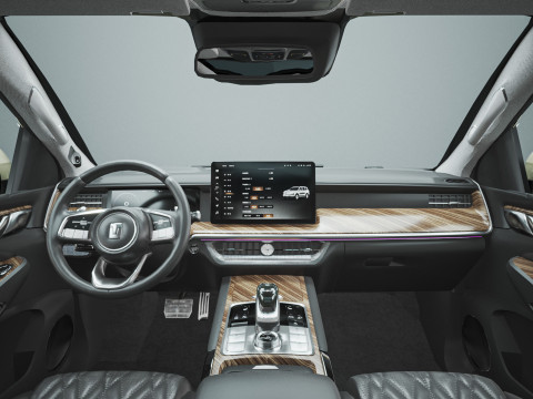 2025 GWM Tank 500 HEV With Interior 3D Model