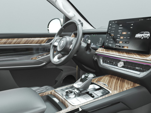 2025 GWM Tank 500 HEV With Interior 3D Model