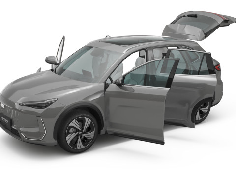 2025 Geely EX5 with Interior 3D 模型