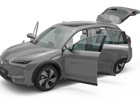 2025 Geely EX5 with Interior 3D Model