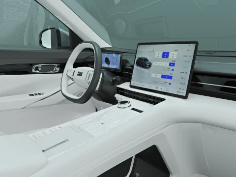 2025 Geely EX5 with Interior 3D Model