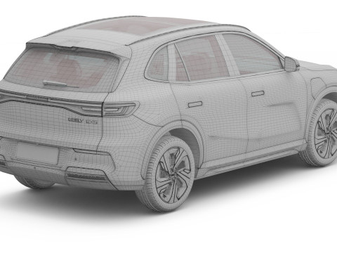 2025 Geely EX5 with Interior 3D 模型