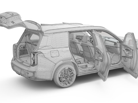 2026 GAC GS8 Traveler with Interior 3D Model