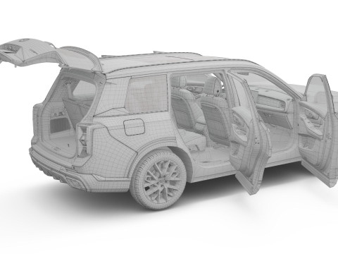 2026 GAC GS8 6 Seats with Interior 3D 模型