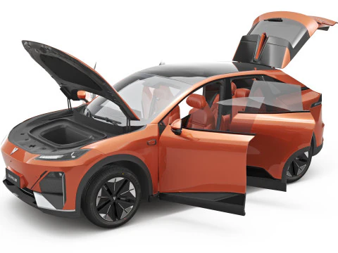 2025 Deepal S07 With Interior 3D Model
