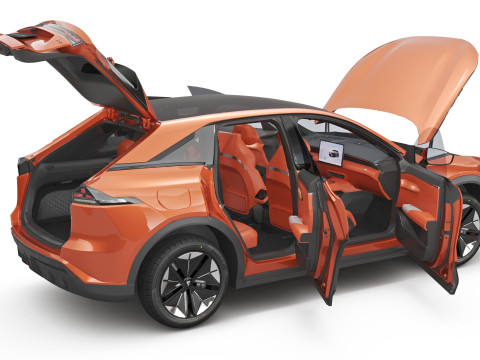 2025 Deepal S07 With Interior 3D मॉडल