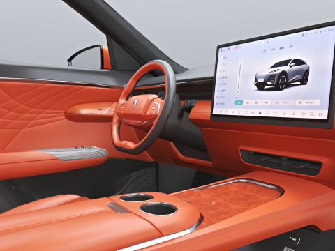 2025 Deepal S07 With Interior 3D मॉडल
