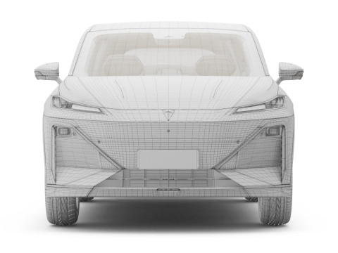 2025 Deepal S07 With Interior 3D मॉडल