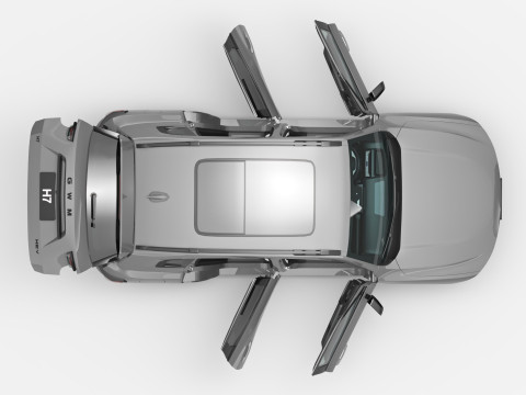 2025 GWM Haval H7 HEV con interior Modelo 3D