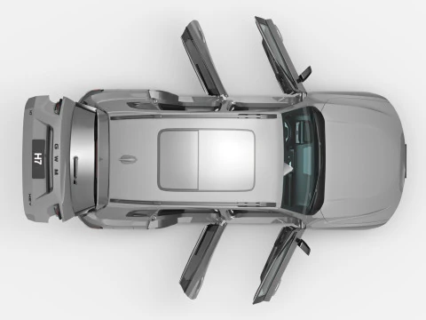 2025 GWM Haval H7 HEV with Interior 3D Model