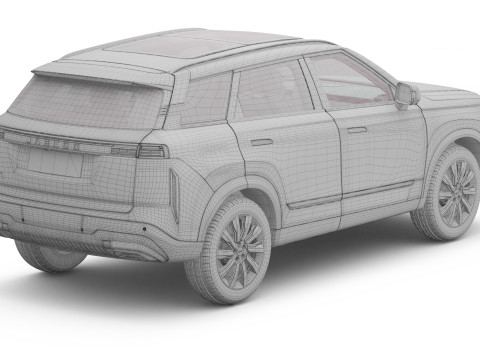 2025 Jaecoo J7 With Interior 3D Model