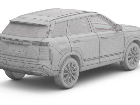 2025 Jaecoo J7 With Interior 3D Model