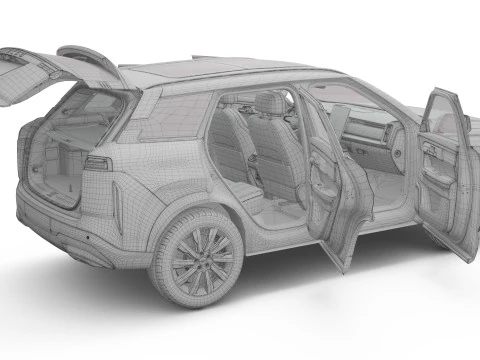2025 Jaecoo J7 With Interior 3D Model