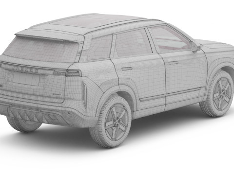 2025 Jaecoo J7 SHS with Interior 3D 모델