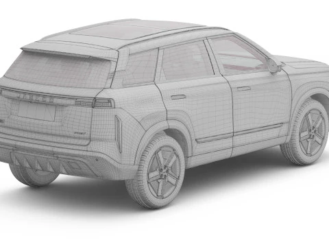 2025 Jaecoo J7 SHS with Interior 3D Model