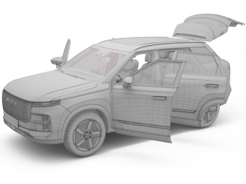 2025 Jaecoo J7 SHS with Interior 3D 모델