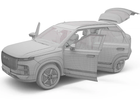 2025 Jaecoo J7 SHS with Interior 3D Model