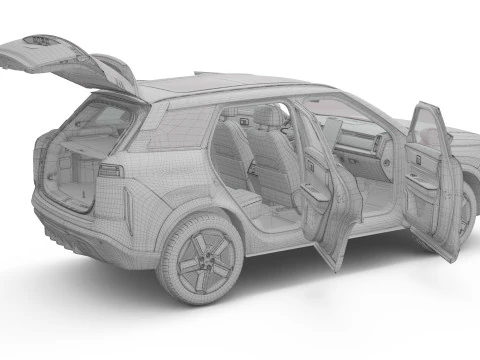 2025 Jaecoo J7 SHS with Interior 3D Model