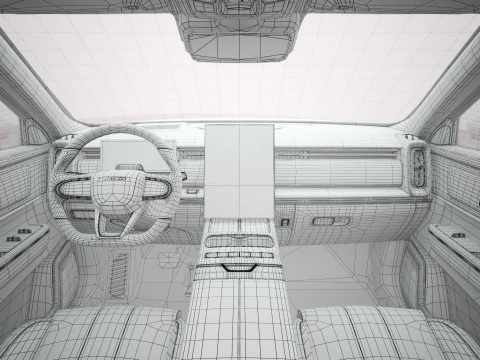 2025 Jaecoo J7 SHS with Interior 3D Model