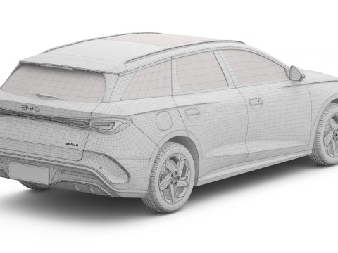 2025 BYD Seal 6 DM-i Touring 3D Model