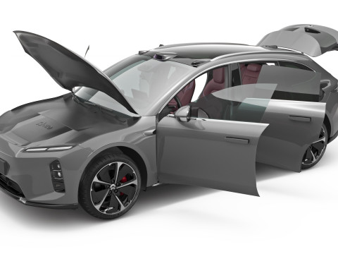 2025 Nio ET5 Touring with Interior 3D मॉडल