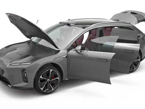 2025 Nio ET5 Touring with Interior 3D Model