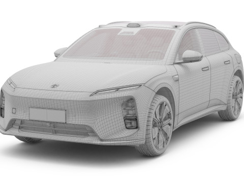2025 Nio ET5 Touring with Interior 3D मॉडल