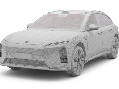 2025 Nio ET5 Touring with Interior 3D Model