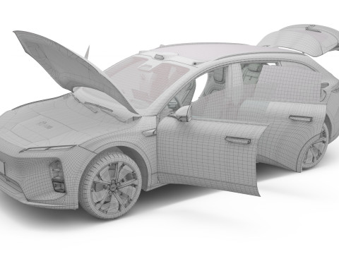 2025 Nio ET5 Touring with Interior 3D मॉडल
