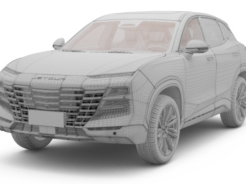 2025 Jetour Dashing with Interior 3D मॉडल
