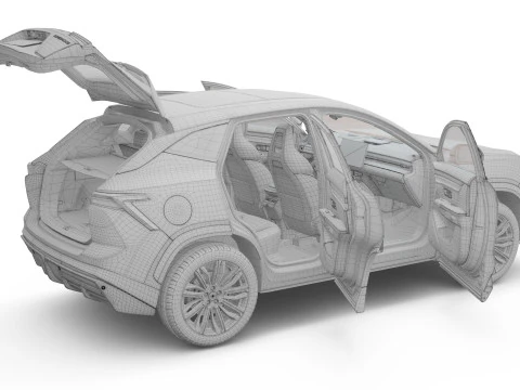 2025 Jetour Dashing with Interior 3D Model