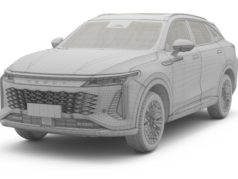 2025 Chery Omoda C9 with Interior Modello 3D