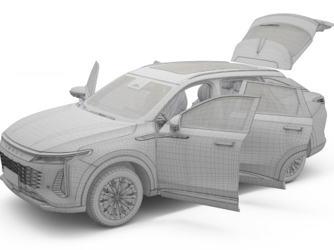 2025 Chery Omoda C9 with Interior Modello 3D
