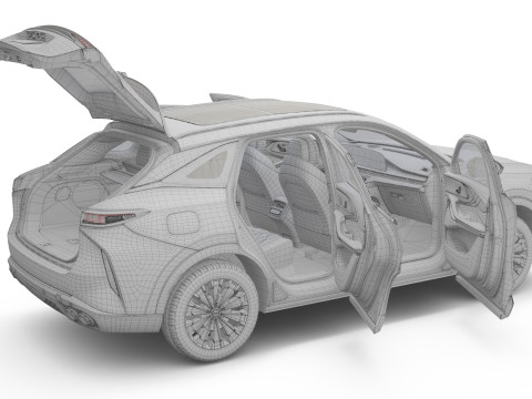 2025 Chery Omoda C9 with Interior Modello 3D