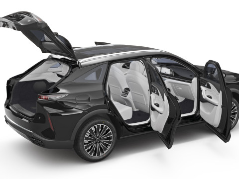 2025 Chery Exeed RX with Interior Model 3D
