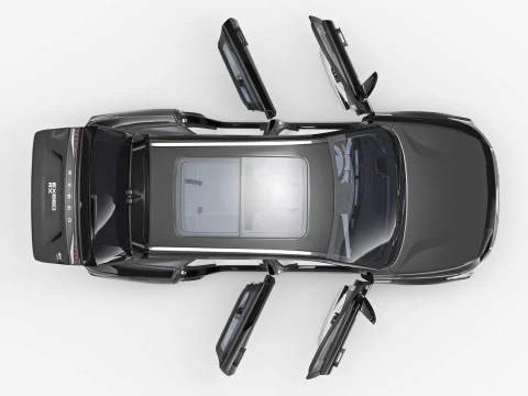 2025 Chery Exeed RX with Interior 3D Model