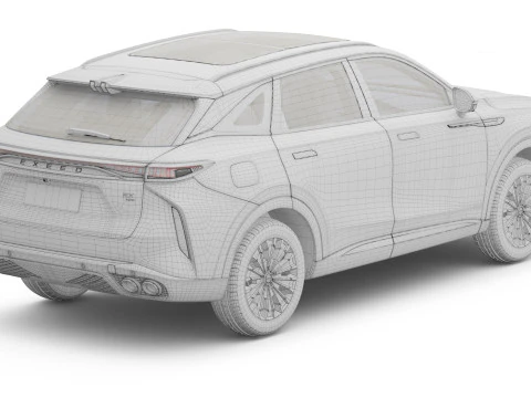 2025 Chery Exeed RX with Interior 3D Model