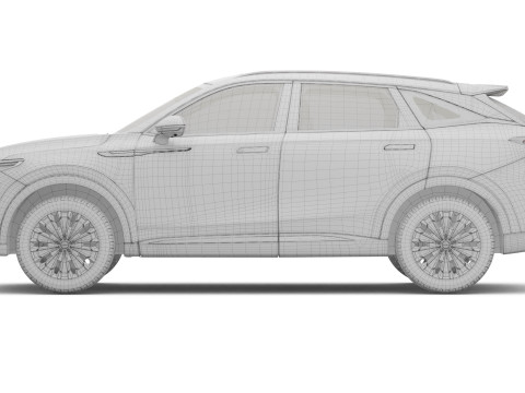 2025 Chery Exeed RX with Interior Model 3D