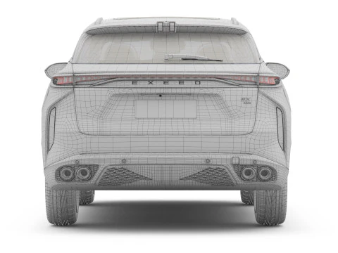 2025 Chery Exeed RX with Interior 3D Model